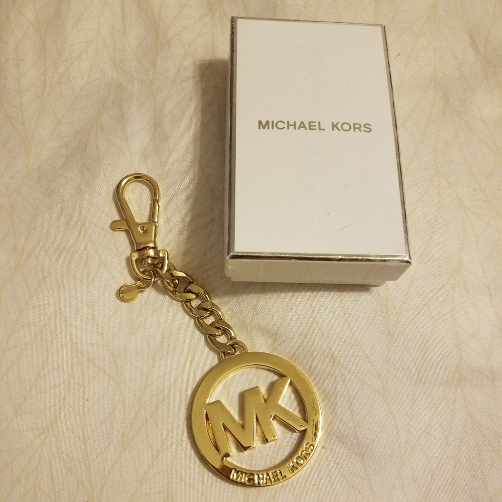 Authentic MK key gold key chain/bag charm